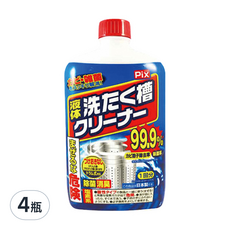 Lion Chemical 獅子化學 液體洗衣槽清潔劑, 有效去除黑霉, 添加防止劑, 適用各種洗衣機, 550g, 4瓶
