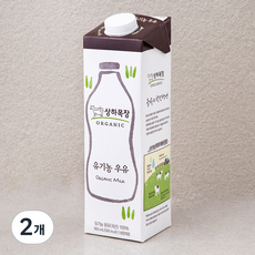 상하목장 유기농 인증 우유, 900ml, 2개