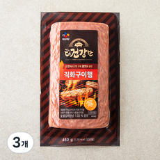 더건강한 직화구이햄, 450g, 3개