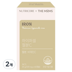 뉴트리코어 더맘스 하이퍼셀 철분C 30g, 2개, 60정