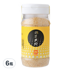 源順食品 炒熟白芝麻粒 170公克 台灣製造, 170g, 6瓶