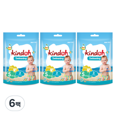 킨도 프리미엄 팬티형 물놀이 기저귀 아동공용 특대형, 5단계, 18매