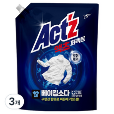 액츠 퍼펙트 베이킹소다 액상세제 리필, 2L, 3개