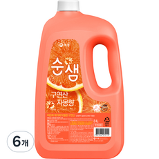 순샘 구연산 자몽 주방세제, 3L, 6개