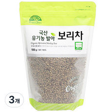 오가닉스토리 유기농 발아 보리차, 500g, 1개입, 3개