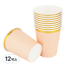 골드라인 파티컵 베이지 240ml, 12개 12박스