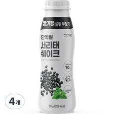 비단식당 한끼식사 단백질 서리태쉐이크, 50g, 4개