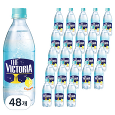 웅진빅토리아 더빅토리아 레몬 탄산음료, 500ml, 48개