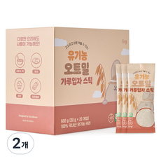 퍼기 유기농 오트밀 가루입자 스틱, 2개, 600g