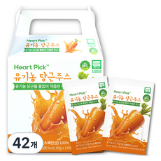 하트픽 유기농 당근주스, 80g, 42개