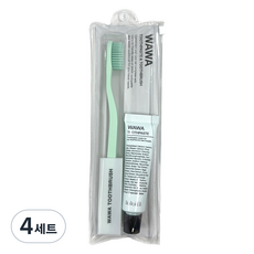 로로벨 와와 치약 30ml + 칫솔 여행용 세트 80g, 4세트