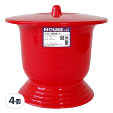 HOUSE 好室喵 便器 小, 乃勤色, 4個 - 居家照護必備, 輕巧便利, 乃勤