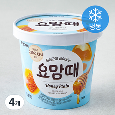 빙그레 요맘때 허니플레인 아이스크림 (냉동), 710ml, 4개