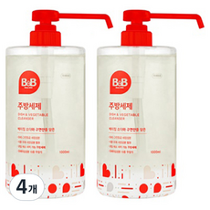 비앤비 용기형 주방세제, 1000ml, 4개