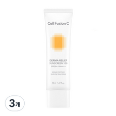 셀퓨전씨 더마 릴리프 썬스크린 100 SPF50+ PA++++, 50ml, 3개