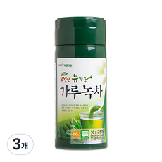 대한다업 보성산 유기농 가루녹차, 50g, 1개입, 3개