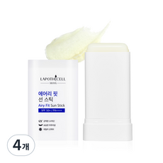 라포티셀 에어리 핏 썬 스틱 SPF50+ PA++++, 18.5g, 4개