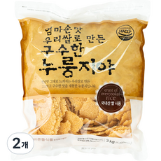 엄마손맛 우리쌀 구수한 누룽지, 3kg, 2개