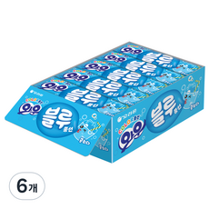 와우 오리온 블루소다 풍선껌 15p, 315g, 6개