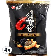 농심 새우깡 블랙, 125g, 4개