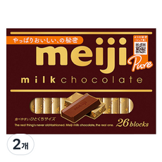 메이지 밀크 초콜릿 26p, 120g, 2개