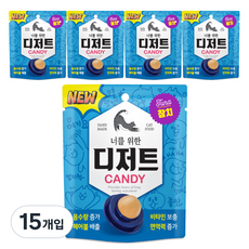 너를위한디저트 고양이 캔디 반려묘간식, 참치맛, 3.5g, 15개