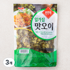 일가집 슬라이스 맛오이, 1kg, 3개