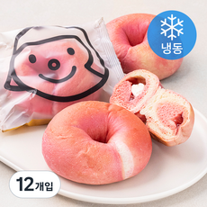 훕훕베이글 딸기러버 베이글 (냉동), 12개입, 155g