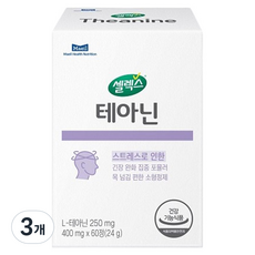 셀렉스 테아닌 24g, 60정, 3개
