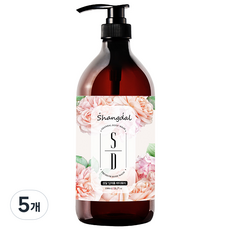 샹달 딥퍼퓸 컬렉션 바디워시 화이트머스크, 5개, 1000ml
