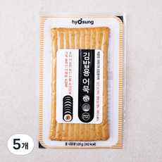 효성어묵 야채가득 김밥용 어묵, 120g, 5개