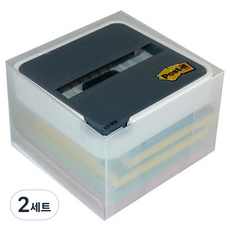 포스트잇 팝업 엣지 디스펜서 ED-330, 혼합색상, 400개입, 2세트