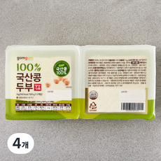 곰곰 100% 국산콩 두부, 500g, 4개