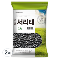 건강한밥상 국산 서리태, 1kg, 2개