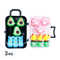 DADA 鉛筆保護套收納組合 Avocado, 3組, 混色