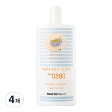 땡큐파머 세이프 선플루이드 AGE 0880 SPF50+ PA++++, 100ml, 4개