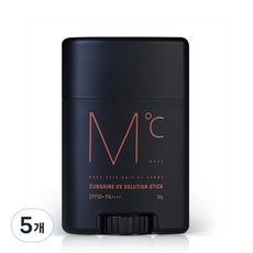 엠도씨 선샤인 유브이 솔루션 스틱 SPF50+ PA++++, 20g, 5개