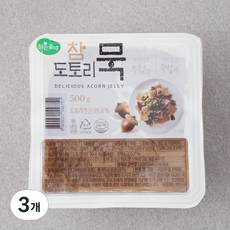 맑은물에 참 도토리묵, 500g, 3개