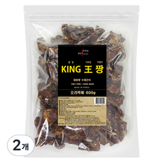  펫츠몬 킹왕짱 강아지 대용량 수제 간식 600g, 오리목뼈, 2개 