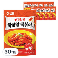 샘표 매콤달콤 학교앞 떡볶이 양념, 125g, 30개입