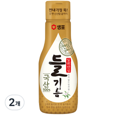 샘표 일편단심 국산 들기름, 200ml, 2개