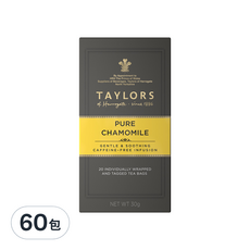 TAYLORS 泰勒茶 清新洋甘菊茶, 1.5g, 20包x3盒, 無咖啡因, 德國洋甘菊, 20包, 3盒