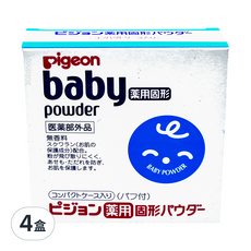 pigeon 貝親 粉餅型爽身粉, 45g, 4盒
