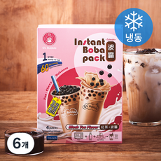오스버블 인스턴트 보바팩 버블티 홍차맛 4개입 (냉동), 260g, 6개