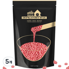 라이프스탠스 셀프 브라질리언 왁싱 로즈 하드왁스 전신용, 450g, 5개