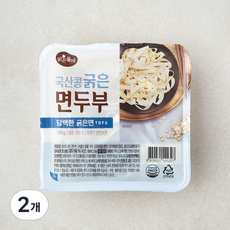 맑은물에 국내산 콩 굵은 면두부, 100g, 2개 100g, 2개