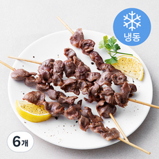 푸드장 닭모래집 꼬치 6개입 (냉동), 210g, 6개
