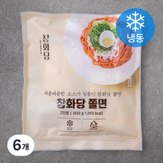창화당 쫄면 (냉동), 450g, 6개
