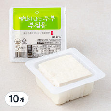한둘 명인이 만든 두부 부침용, 120g, 10개