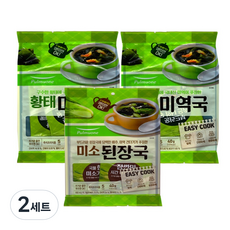 풀무원 황태미역국 5인분 40g x 2p + 미소된장국 5인분 40g, 2세트